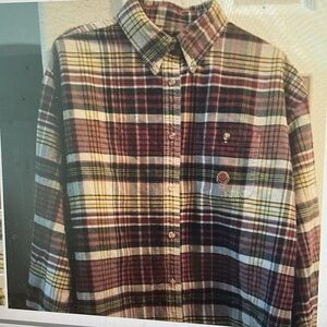 Twenty X plaid long sleeve button up shirt